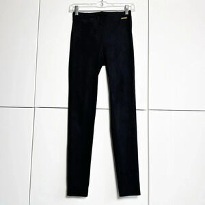 Lilly Pulitzer Micro Suede Leggings Black Size 0 Soft Cozy